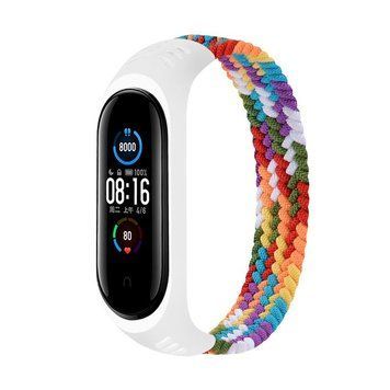 Ремінець BeCover Elastic Nylon Style для Xiaomi Mi Smart Band 5/Mi Smart Band 6 Size L Rainbow (706165) [604705]