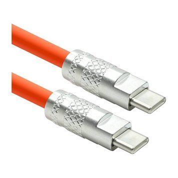 Кабель PowerPlant USB Type-C - USB Type-C (M/M) PD 120W, 3 м, Orange (CA913923) [604362]