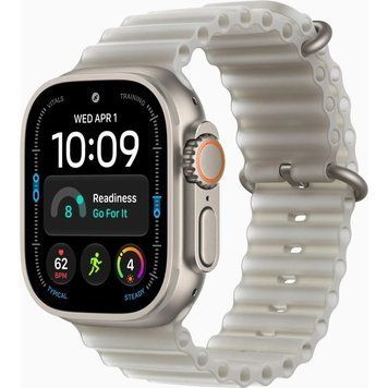 Смарт-годинник Apple Watch Ultra 4 GPS + Cellular 49mm Natural Titanium Case with Translucent Grey Ocean Band (MJAD4QI/A) [733392]