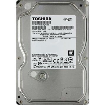 Накопичувач HDD SATA 1.0TB Toshiba7200rpm 32MB (DT01ACA100)_Refurbished (DT01ACA100_Refurbished) [608045]