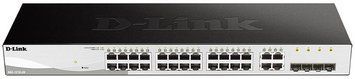 Комутатор D-Link 24xGE, 2xSFP, L2 (DGS-1210-28/FL) [15027]