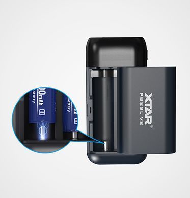Універсальна мобільна батарея XTAR PB2SL V2 Black (5062) [620037]