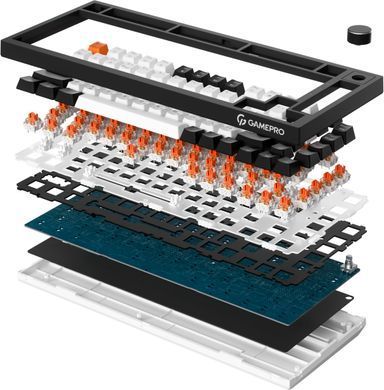 Клавіатура бездротова GamePro Asgard Valhalla Black (MK160B Pro) [613233]