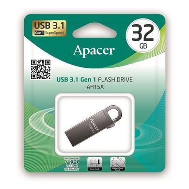 Флеш-накопичувач USB3.1 32GB Apacer AH15A Black (AP32GAH15AA-1) [615986]