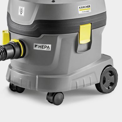 Пилосос професійний Karcher T 11/1 Classic Hepa 850Вт 235мБар контейнер 11л сухе прибирання 4.29кг (1.527-199.0) [113951]