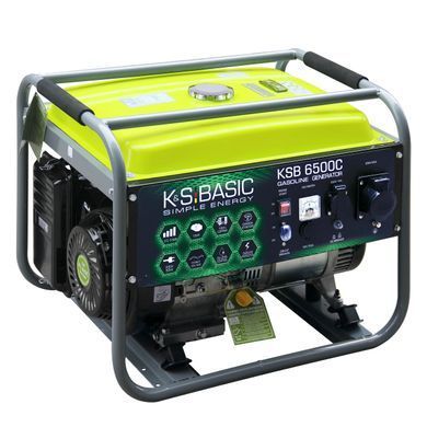 Генератор бензиновий Konner&Sohnen Basic KSB 6500C, 230В, 5.5кВт, ручний стартер, 66.6кг (KSB6500C) [105940]