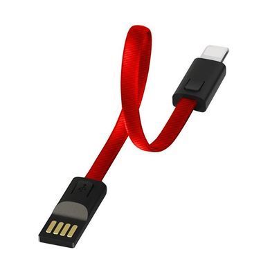 Кабель ColorWay USB - Lightning (M/M), 2.4 А, 0.22 м, Red (CW-CBUL021-RD) [603705]