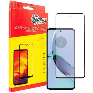 Захисне скло Dengos для Motorola Moto G84 Black Full Glue (TGFG-327) [600721]