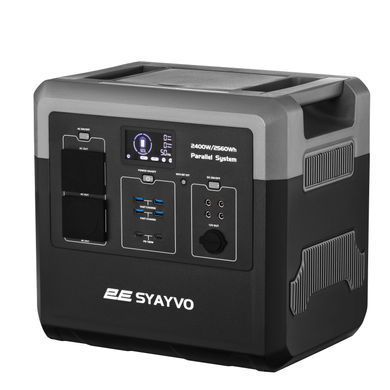 Портативна електростанція 2Е Syayvo 2400 Вт, 2560 Вт/год, WiFi/BT, паралельне підключення, швидка зарядка (2E-PPS24256) [101202]