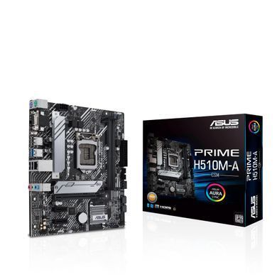 Материнcька плата ASUS PRIME H510M-A s1200 H510 2xDDR4 M.2 HDMI DP D-Sub mATX (90MB17C0-M0EAY0) [109478]