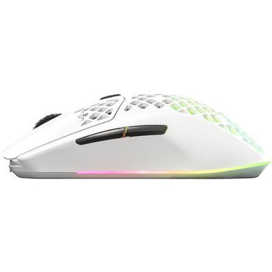 Мишка SteelSeries Aerox 3 Wireless Snow, RGB, 18000dpi., 6кн., біла (62608) [401285]