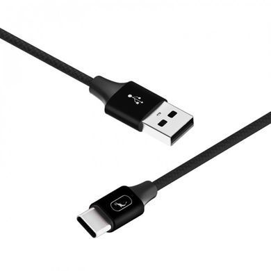 Кабель SkyDolphin S55T Neylon USB - USB Type-C (M/M), 1 м, Black (SDUSB-000436) [604201]
