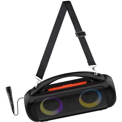 Акустична система 1.0 Media-Tech 60W, Bluetooth/AUX/microSD/MP3/USB/TWS/КАРАОКЕ/RGB,чорна (MT3184) [405186]
