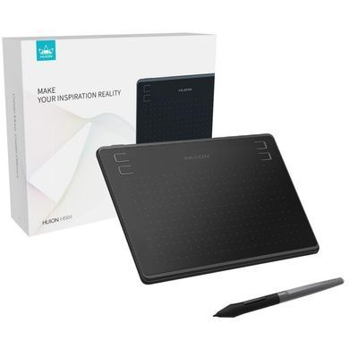 Графічний планшет Huion 6.3"x4", microUSB, чорний (HS64) [112576]