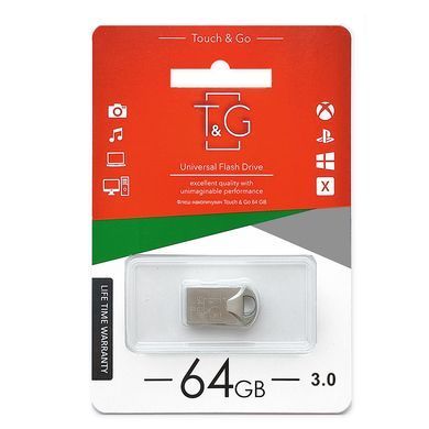 Флеш-накопичувач USB3.0 64GB T&G 106 Metal Series Silver (TG106-64G3) [607222]