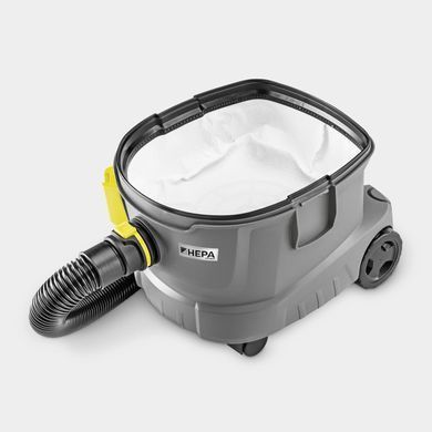 Пилосос професійний Karcher T 11/1 Classic Hepa 850Вт 235мБар контейнер 11л сухе прибирання 4.29кг (1.527-199.0) [113951]
