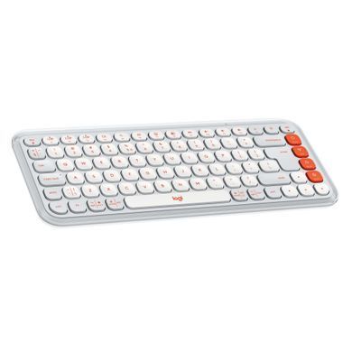 Клавiатура бездротова Logitech Pop Icon Keys Off White (920-013072) [606040]
