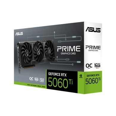 Відеокарта ASUS GeForce RTX 5060 Ti 16GB GDDR7 OC PRIME-RTX5060TI-O16G (90YV0MH2-M0NA00) [102577]