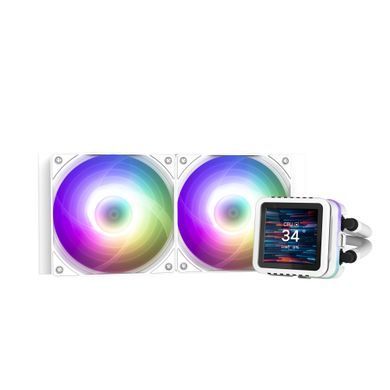 Система рідинного оxолодження Zalman Alpha 2DS A24 ARGB, LGA1851, 1700, 1200, 115x, AM5, AM4, TDP 320W, білий (ALPHA2DSA24WHITE) [109602]