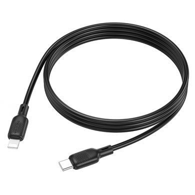 Кабель BOROFONE BX113 Lenny PD silicone charging data cable iP(L=1M) Black (6941991115370) [803324]