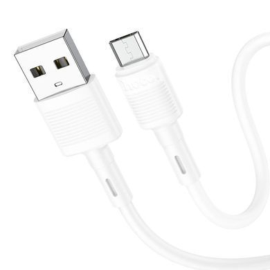 Кабель HOCO X83 USB to Micro 2.4A, 1m, PVC, PVC connectors, White (6931474770899) [802413]