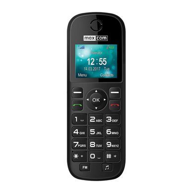 Мобiльний телефон Maxcom (MM35D Black) [600370]