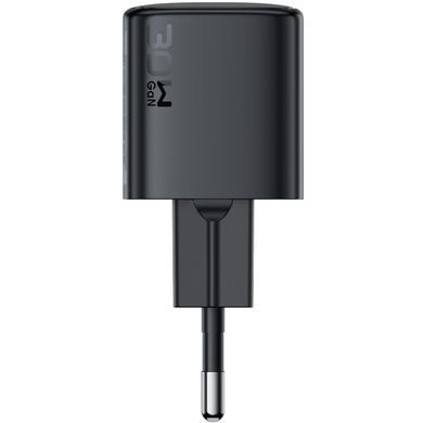 Зарядний пристрій 1xUSB-C 30W Gan A118 Fast Charger black Acefast (6974316284994) [404509]