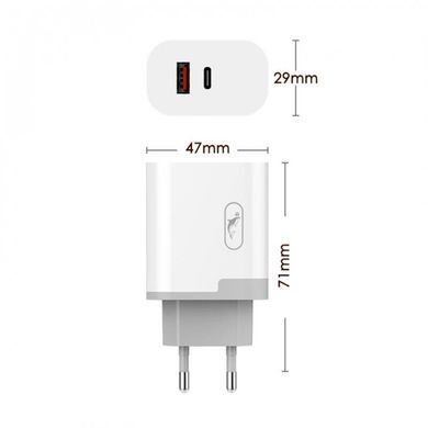 Зарядний пристрій SkyDolphin SC17 PD+QC3.0 (USB TYPE-Cx3A + USB TYPE-Ax3A) White (SDMZP-000110) [603293]