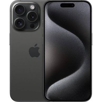 Смартфон Apple iPhone 15 Pro 256GB e-Sim Black Titanium (Відновлений / Близький до ідеального) (2AMTQR3) [615457]
