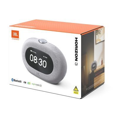 Акустична система портативна з БТ, тюнером та годинником JBL (JBLHORIZON3GRYEP) [503205]