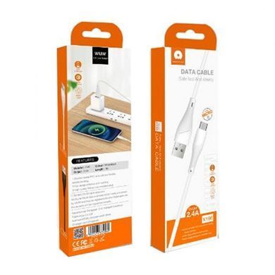 Кабель WUW-X196 USB Micro 2,4A 1m white (6972573335572) [805236]