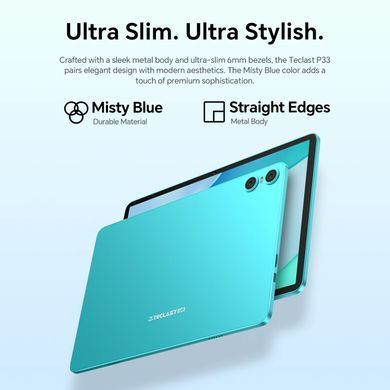 Планшет Teclast 10.1&rdquo; HD+ / 3GB / 64GB / A333 / 6000mAh / WIFI / 5+2Mp / Metal / Blue (P33) [404975]