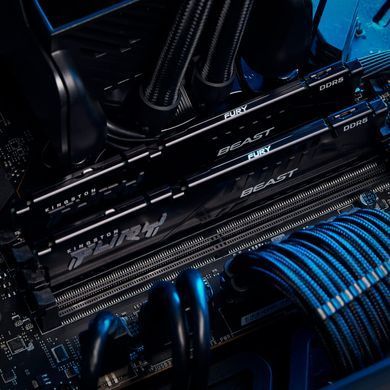 Модуль пам`яті DDR5 2x16GB/6000 Kingston Fury Beast Black (KF560C36BBE2K2-32) [607540]