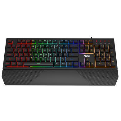 Клавіатура ігрова мембранно-механічна AOC GK200 Gaming RGB райдужна підсвітка USB (GK200D32R) [401030]