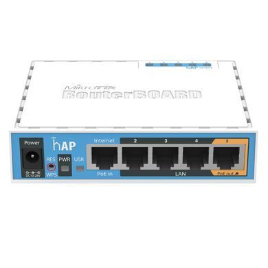 Маршрутизатор MikroTik hAP (RB951Ui-2nD) [104419]