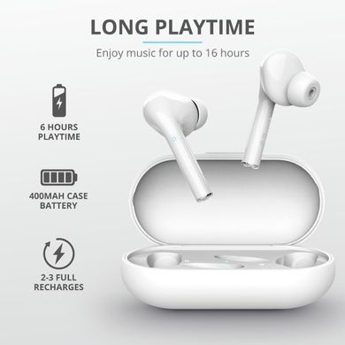 Навушники Trust Nika Touch True Wireless Mic White (23705_TRUST) [107103]