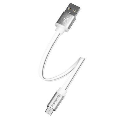 Кабель ColorWay USB - micro USB (M/M), 0.25 м, White (CW-CBUM-MUM25W) [603626]