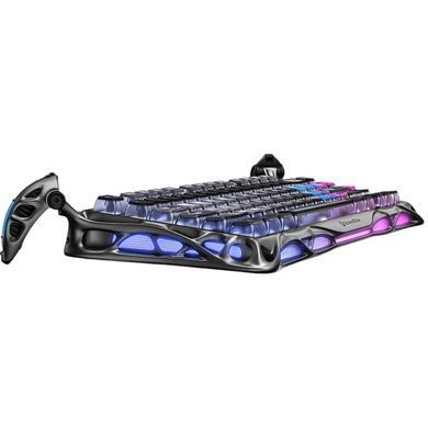 Клавіатура механічна GravaStar Mercury K1 Pro 80keys, GravaStar x Kailh Speedy Mint, BT/WL/USB, cyberpunk (GSK1PRO_CBLK) [111235]