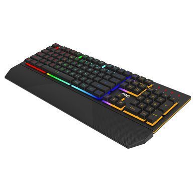 Клавіатура ігрова мембранно-механічна AOC GK200 Gaming RGB райдужна підсвітка USB (GK200D32R) [401030]