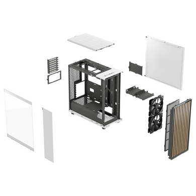 Корпус для ПК FRACTAL DESIGN North Chalk White TG Clear Tin (FD-C-NOR1C-04) [303864]