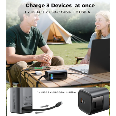 Універсальна мобільна батарея CHOETECH TFT 20000mAh PD130W (B815C) [306129]