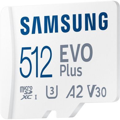 Карта пам&rsquo;яті MICRO SDXC EVO+ 512GB V30 W/A SAMSUNG (MB-MC512SA/EU) [501170]