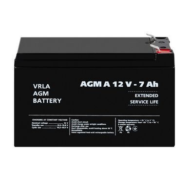 Акумулятор для сигналізації AGM А 12V - 7 Ah (LP3058) [900296]