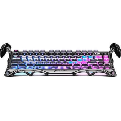 Клавіатура механічна GravaStar Mercury K1 Pro 80keys, GravaStar x Kailh Speedy Mint, BT/WL/USB, cyberpunk (GSK1PRO_CBLK) [111235]