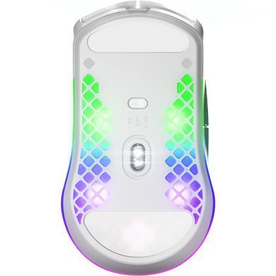 Мишка SteelSeries Aerox 3 Wireless Snow, RGB, 18000dpi., 6кн., біла (62608) [401285]