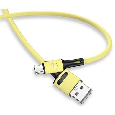 Кабель Usams US-SJ435 USB - Micro USB (M/M), 1 м, Yellow (SJ435USB03) [604135]