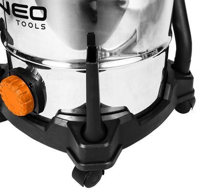 Пилосос професійний Neo Tools 1400Вт 18 кПа контейнер 30л HEPA колеса 5.92кг (04-738) [105703]