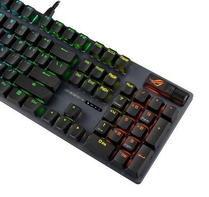 Клавiатура Asus ROG Strix Scope II X Black (90MP03XG-BKMA00) [619886]