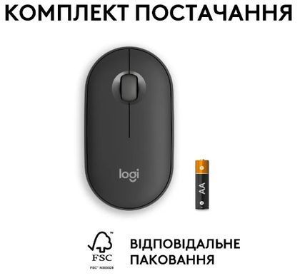 Миша Logitech Pebble Mouse 2 M350s Tonal Graphite (910-007015) (L910-007015) [200814]
