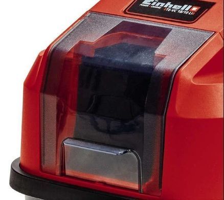 Пилосос професійний акумуляторний Einhell TE-VC 18/10 Li - Solо PXC 18В 90мБар контейнер 10л 4кг без АКБ та ЗП (2347160) [105641]